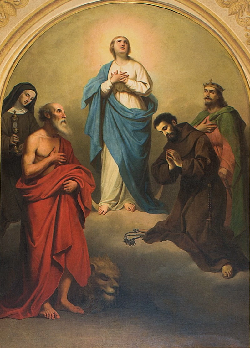 A. - Madonna immacolata e santi